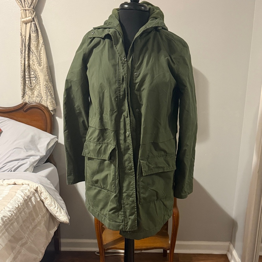 Old Navy Green Hooded Jacket